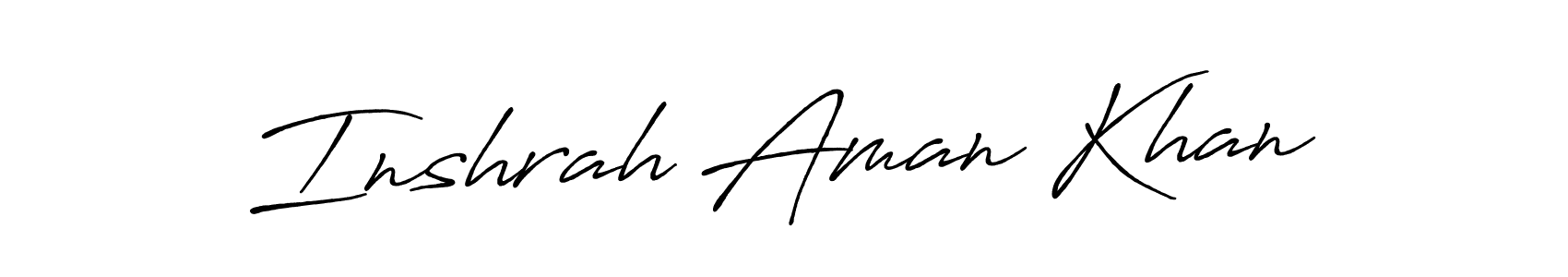 This is the best signature style for the Inshrah Aman Khan name. Also you like these signature font (Antro_Vectra_Bolder). Mix name signature. Inshrah Aman Khan signature style 7 images and pictures png