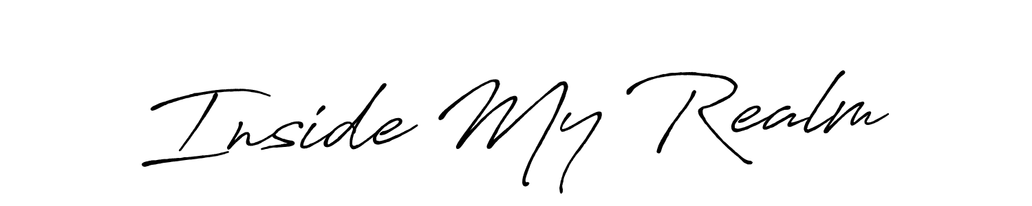 Also You can easily find your signature by using the search form. We will create Inside My Realm name handwritten signature images for you free of cost using Antro_Vectra_Bolder sign style. Inside My Realm signature style 7 images and pictures png