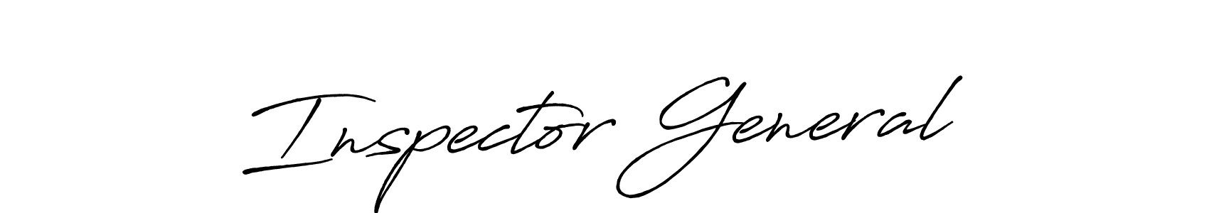 The best way (Antro_Vectra_Bolder) to make a short signature is to pick only two or three words in your name. The name Inspector General include a total of six letters. For converting this name. Inspector General signature style 7 images and pictures png