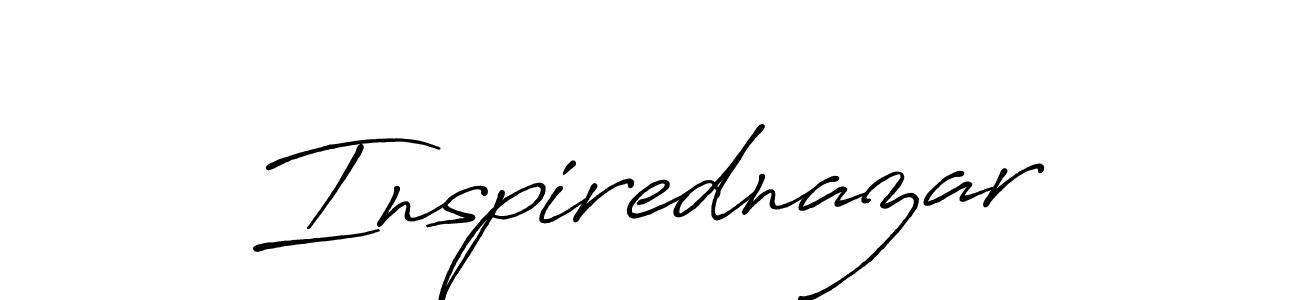 Create a beautiful signature design for name Inspirednazar. With this signature (Antro_Vectra_Bolder) fonts, you can make a handwritten signature for free. Inspirednazar signature style 7 images and pictures png