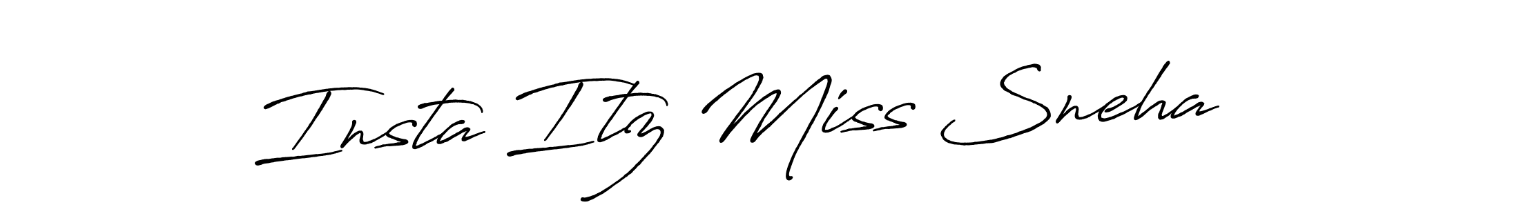 It looks lik you need a new signature style for name Insta Itz Miss Sneha  . Design unique handwritten (Antro_Vectra_Bolder) signature with our free signature maker in just a few clicks. Insta Itz Miss Sneha   signature style 7 images and pictures png