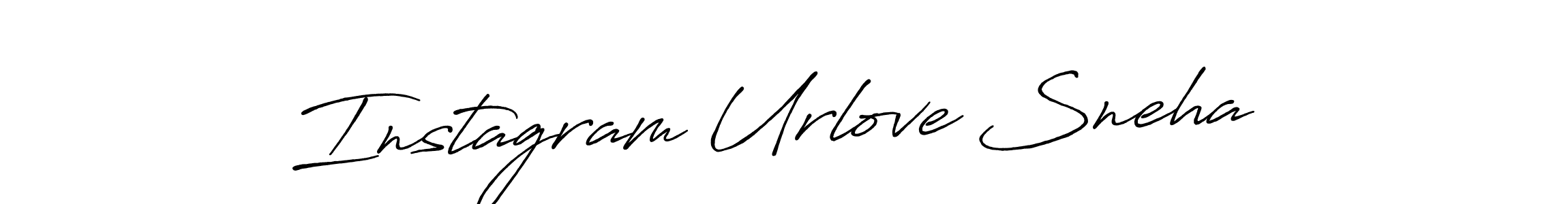 Make a beautiful signature design for name Instagram Urlove Sneha . With this signature (Antro_Vectra_Bolder) style, you can create a handwritten signature for free. Instagram Urlove Sneha  signature style 7 images and pictures png