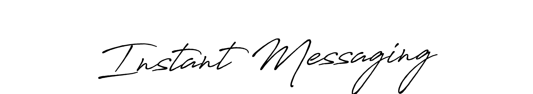 Instant Messaging stylish signature style. Best Handwritten Sign (Antro_Vectra_Bolder) for my name. Handwritten Signature Collection Ideas for my name Instant Messaging. Instant Messaging signature style 7 images and pictures png