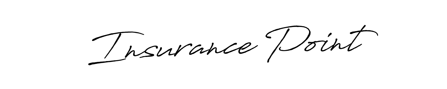 It looks lik you need a new signature style for name Insurance Point. Design unique handwritten (Antro_Vectra_Bolder) signature with our free signature maker in just a few clicks. Insurance Point signature style 7 images and pictures png