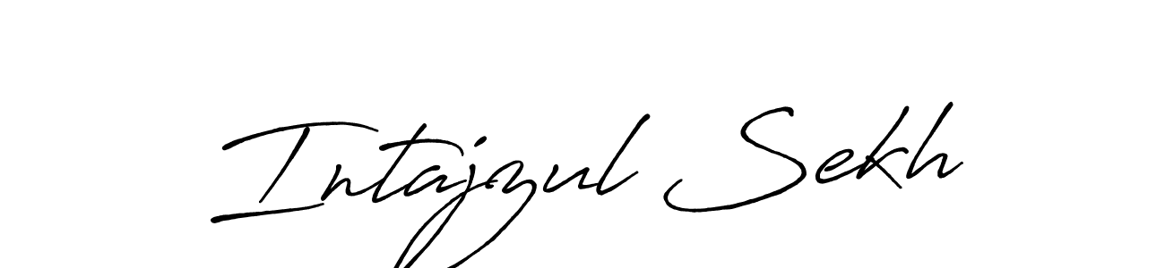 if you are searching for the best signature style for your name Intajzul Sekh. so please give up your signature search. here we have designed multiple signature styles  using Antro_Vectra_Bolder. Intajzul Sekh signature style 7 images and pictures png