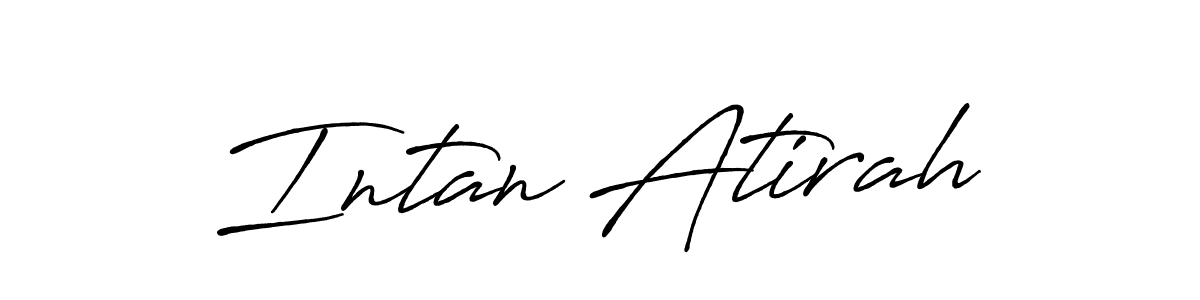 It looks lik you need a new signature style for name Intan Atirah. Design unique handwritten (Antro_Vectra_Bolder) signature with our free signature maker in just a few clicks. Intan Atirah signature style 7 images and pictures png