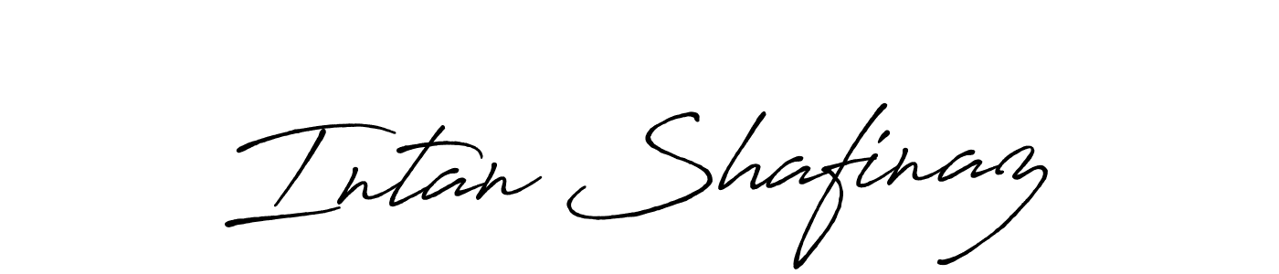 Also we have Intan Shafinaz name is the best signature style. Create professional handwritten signature collection using Antro_Vectra_Bolder autograph style. Intan Shafinaz signature style 7 images and pictures png