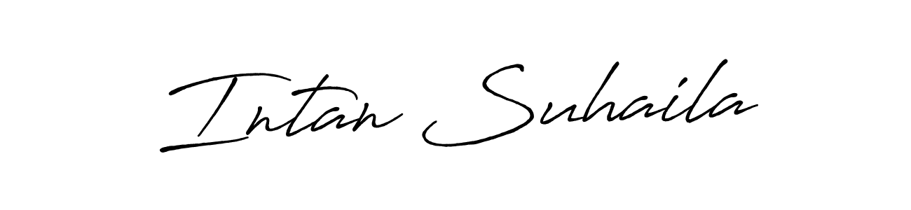 Make a beautiful signature design for name Intan Suhaila. Use this online signature maker to create a handwritten signature for free. Intan Suhaila signature style 7 images and pictures png