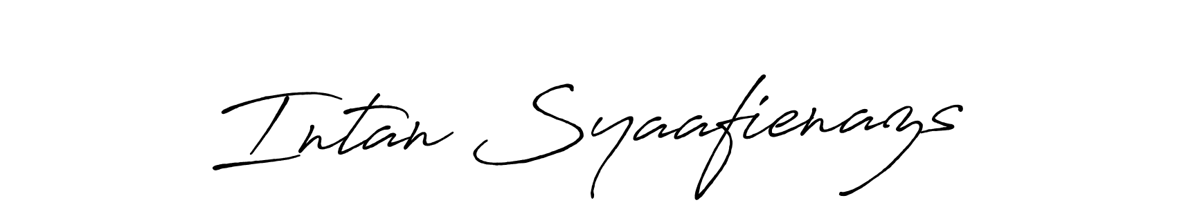 Also we have Intan Syaafienazs name is the best signature style. Create professional handwritten signature collection using Antro_Vectra_Bolder autograph style. Intan Syaafienazs signature style 7 images and pictures png