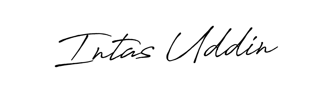 The best way (Antro_Vectra_Bolder) to make a short signature is to pick only two or three words in your name. The name Intas Uddin include a total of six letters. For converting this name. Intas Uddin signature style 7 images and pictures png