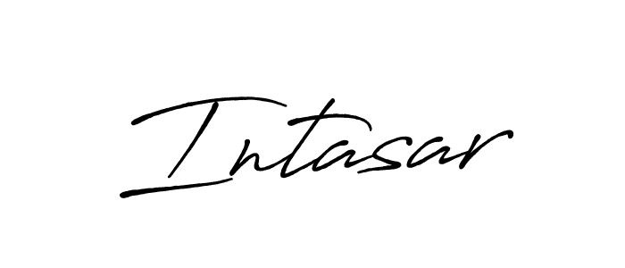 Use a signature maker to create a handwritten signature online. With this signature software, you can design (Antro_Vectra_Bolder) your own signature for name Intasar. Intasar signature style 7 images and pictures png