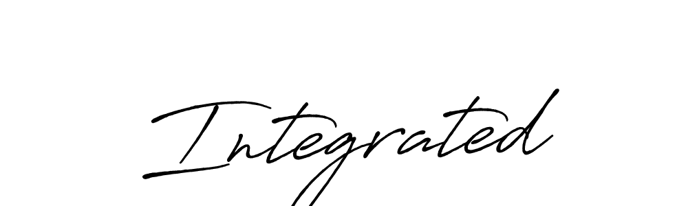 if you are searching for the best signature style for your name Integrated. so please give up your signature search. here we have designed multiple signature styles  using Antro_Vectra_Bolder. Integrated signature style 7 images and pictures png