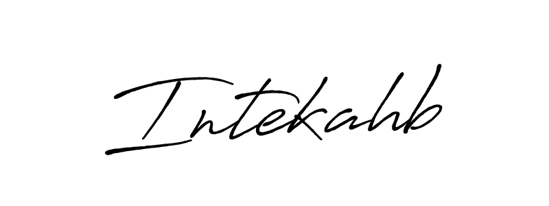 Also You can easily find your signature by using the search form. We will create Intekahb name handwritten signature images for you free of cost using Antro_Vectra_Bolder sign style. Intekahb signature style 7 images and pictures png