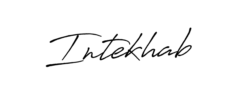 Similarly Antro_Vectra_Bolder is the best handwritten signature design. Signature creator online .You can use it as an online autograph creator for name Intekhab. Intekhab signature style 7 images and pictures png
