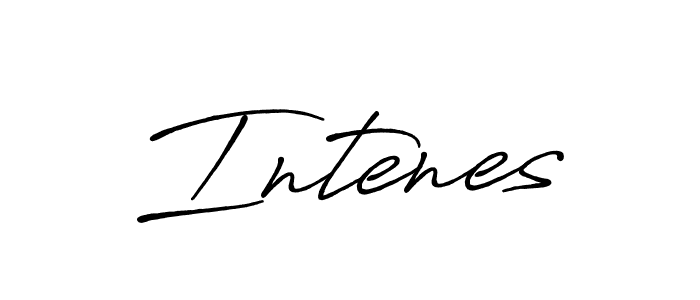 Create a beautiful signature design for name Intenes. With this signature (Antro_Vectra_Bolder) fonts, you can make a handwritten signature for free. Intenes signature style 7 images and pictures png