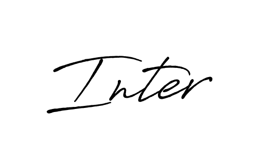 if you are searching for the best signature style for your name Inter. so please give up your signature search. here we have designed multiple signature styles  using Antro_Vectra_Bolder. Inter signature style 7 images and pictures png
