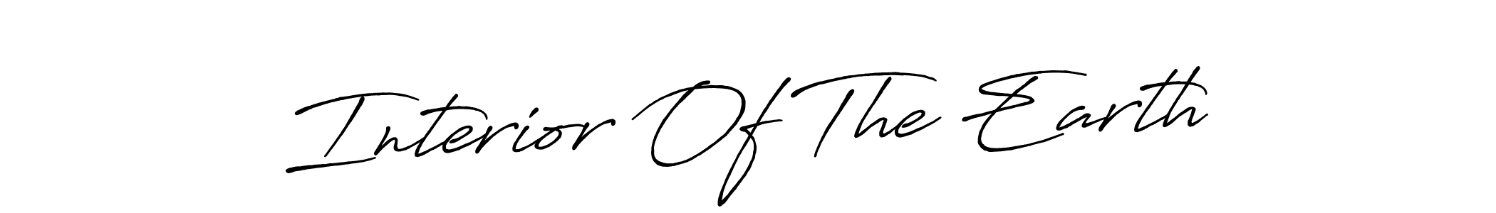 Design your own signature with our free online signature maker. With this signature software, you can create a handwritten (Antro_Vectra_Bolder) signature for name Interior Of The Earth. Interior Of The Earth signature style 7 images and pictures png