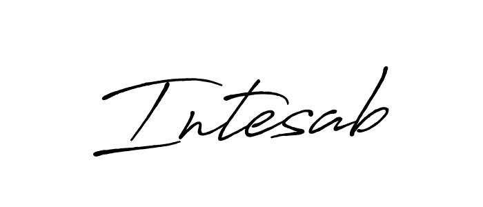 Make a beautiful signature design for name Intesab. Use this online signature maker to create a handwritten signature for free. Intesab signature style 7 images and pictures png