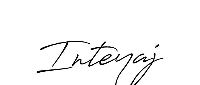 if you are searching for the best signature style for your name Inteyaj. so please give up your signature search. here we have designed multiple signature styles  using Antro_Vectra_Bolder. Inteyaj signature style 7 images and pictures png