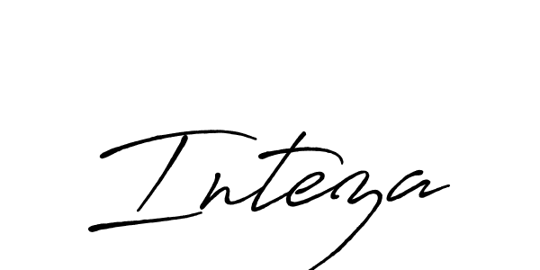How to make Inteza name signature. Use Antro_Vectra_Bolder style for creating short signs online. This is the latest handwritten sign. Inteza signature style 7 images and pictures png