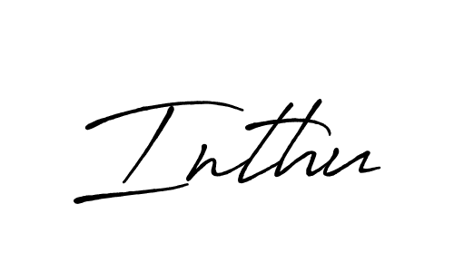 if you are searching for the best signature style for your name Inthu. so please give up your signature search. here we have designed multiple signature styles  using Antro_Vectra_Bolder. Inthu signature style 7 images and pictures png