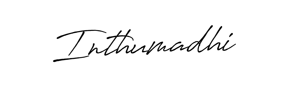 How to make Inthumadhi name signature. Use Antro_Vectra_Bolder style for creating short signs online. This is the latest handwritten sign. Inthumadhi signature style 7 images and pictures png