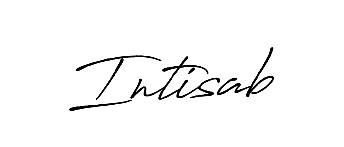 Make a beautiful signature design for name Intisab. With this signature (Antro_Vectra_Bolder) style, you can create a handwritten signature for free. Intisab signature style 7 images and pictures png