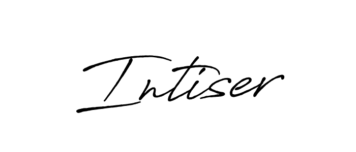 The best way (Antro_Vectra_Bolder) to make a short signature is to pick only two or three words in your name. The name Intiser include a total of six letters. For converting this name. Intiser signature style 7 images and pictures png