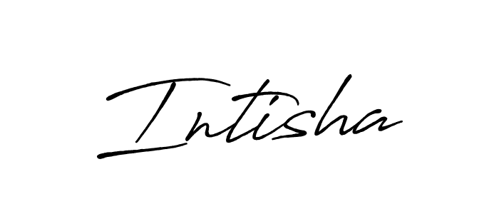 Also You can easily find your signature by using the search form. We will create Intisha name handwritten signature images for you free of cost using Antro_Vectra_Bolder sign style. Intisha signature style 7 images and pictures png