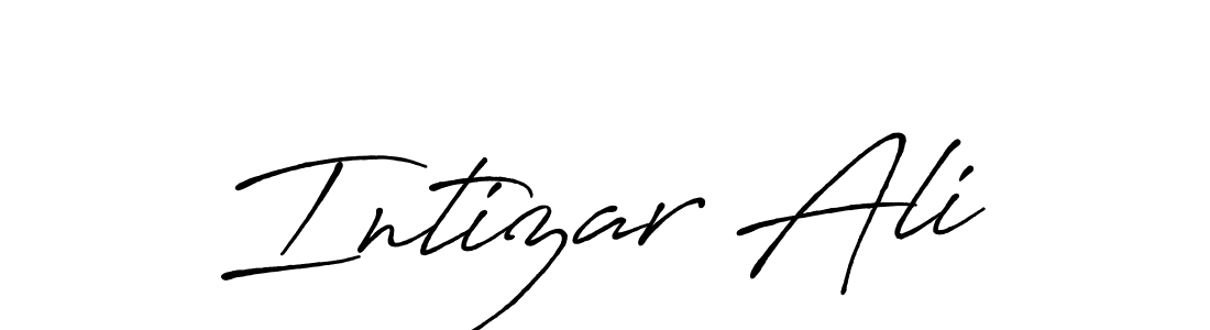 Intizar Ali stylish signature style. Best Handwritten Sign (Antro_Vectra_Bolder) for my name. Handwritten Signature Collection Ideas for my name Intizar Ali. Intizar Ali signature style 7 images and pictures png