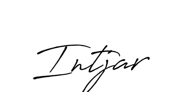 Create a beautiful signature design for name Intjar. With this signature (Antro_Vectra_Bolder) fonts, you can make a handwritten signature for free. Intjar signature style 7 images and pictures png