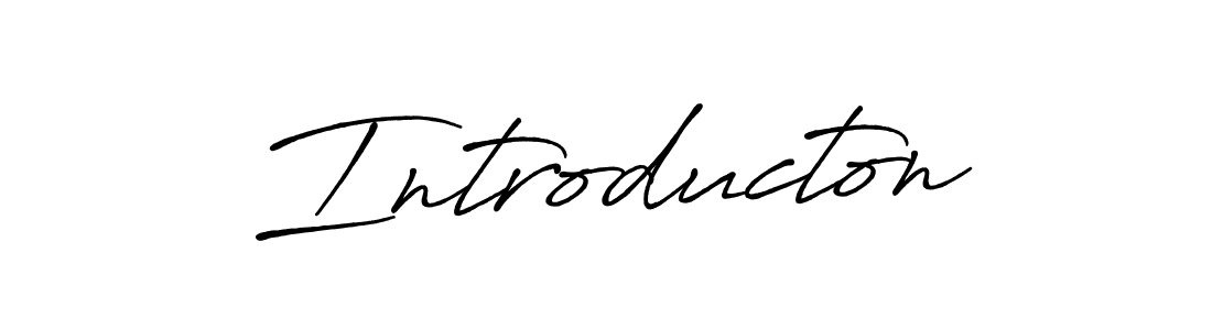 You should practise on your own different ways (Antro_Vectra_Bolder) to write your name (Introducton) in signature. don't let someone else do it for you. Introducton signature style 7 images and pictures png