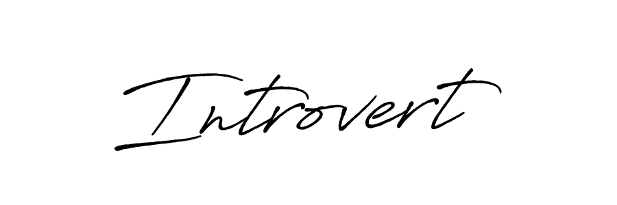 Design your own signature with our free online signature maker. With this signature software, you can create a handwritten (Antro_Vectra_Bolder) signature for name Introvert. Introvert signature style 7 images and pictures png