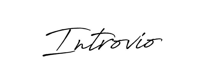 How to make Introvio signature? Antro_Vectra_Bolder is a professional autograph style. Create handwritten signature for Introvio name. Introvio signature style 7 images and pictures png