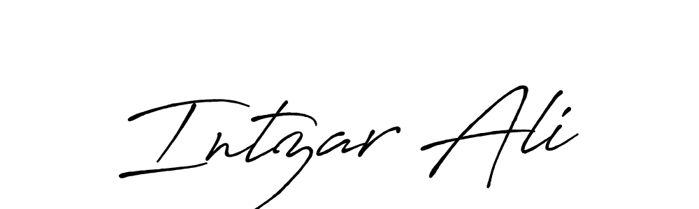 The best way (Antro_Vectra_Bolder) to make a short signature is to pick only two or three words in your name. The name Intzar Ali include a total of six letters. For converting this name. Intzar Ali signature style 7 images and pictures png