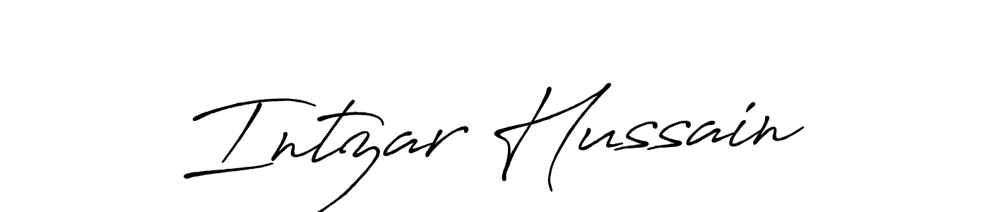 How to make Intzar Hussain signature? Antro_Vectra_Bolder is a professional autograph style. Create handwritten signature for Intzar Hussain name. Intzar Hussain signature style 7 images and pictures png