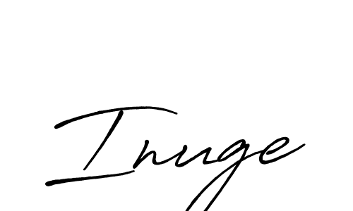 How to Draw Inuge signature style? Antro_Vectra_Bolder is a latest design signature styles for name Inuge. Inuge signature style 7 images and pictures png