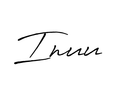 Create a beautiful signature design for name Inuu. With this signature (Antro_Vectra_Bolder) fonts, you can make a handwritten signature for free. Inuu signature style 7 images and pictures png
