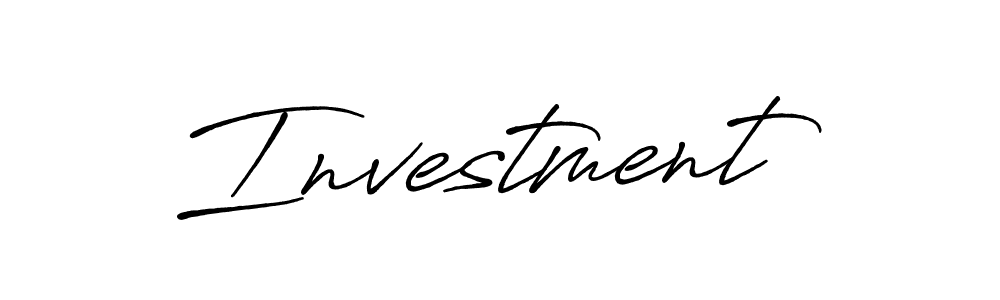 How to make Investment signature? Antro_Vectra_Bolder is a professional autograph style. Create handwritten signature for Investment name. Investment signature style 7 images and pictures png