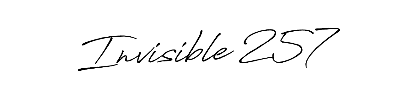 Also You can easily find your signature by using the search form. We will create Invisible 257 name handwritten signature images for you free of cost using Antro_Vectra_Bolder sign style. Invisible 257 signature style 7 images and pictures png