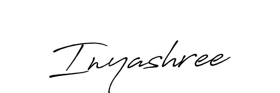 Make a beautiful signature design for name Inyashree. With this signature (Antro_Vectra_Bolder) style, you can create a handwritten signature for free. Inyashree signature style 7 images and pictures png