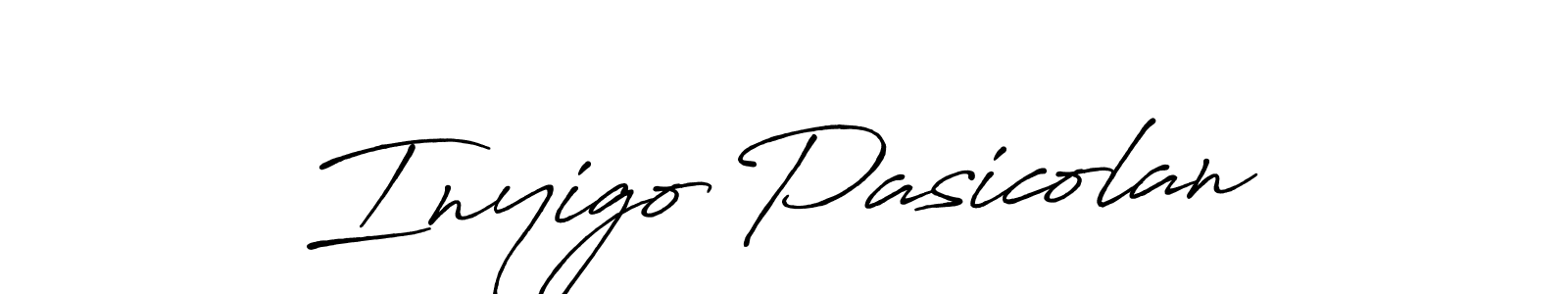 Also we have Inyigo Pasicolan name is the best signature style. Create professional handwritten signature collection using Antro_Vectra_Bolder autograph style. Inyigo Pasicolan signature style 7 images and pictures png