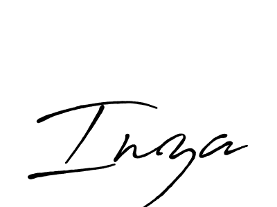 Make a beautiful signature design for name Inza. Use this online signature maker to create a handwritten signature for free. Inza signature style 7 images and pictures png