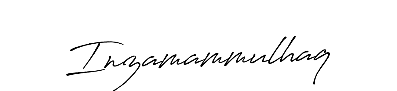 Make a beautiful signature design for name Inzamammulhaq. With this signature (Antro_Vectra_Bolder) style, you can create a handwritten signature for free. Inzamammulhaq signature style 7 images and pictures png