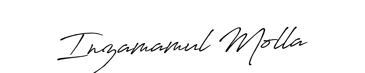 The best way (Antro_Vectra_Bolder) to make a short signature is to pick only two or three words in your name. The name Inzamamul Molla include a total of six letters. For converting this name. Inzamamul Molla signature style 7 images and pictures png