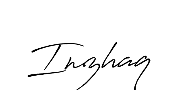 Make a beautiful signature design for name Inzhaq. With this signature (Antro_Vectra_Bolder) style, you can create a handwritten signature for free. Inzhaq signature style 7 images and pictures png