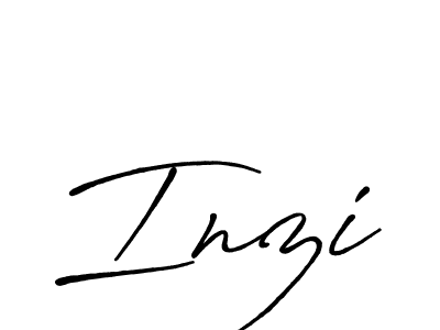 Similarly Antro_Vectra_Bolder is the best handwritten signature design. Signature creator online .You can use it as an online autograph creator for name Inzi. Inzi signature style 7 images and pictures png