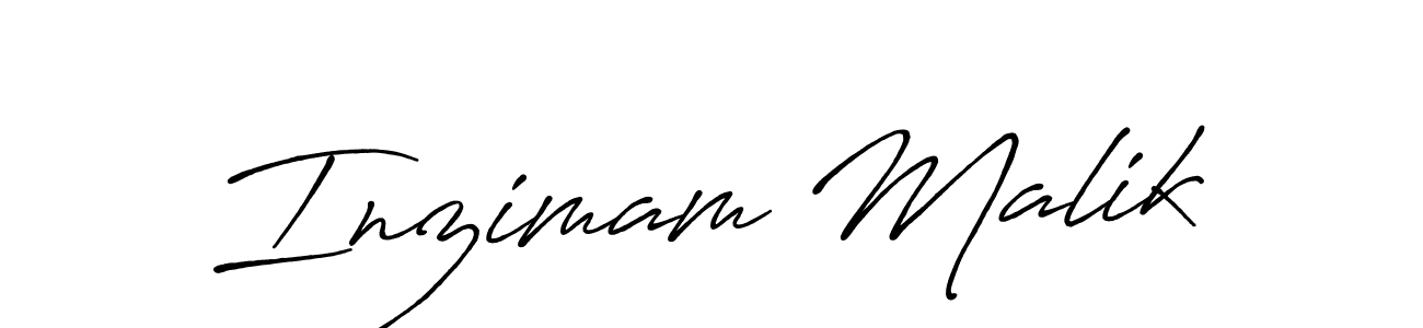 Use a signature maker to create a handwritten signature online. With this signature software, you can design (Antro_Vectra_Bolder) your own signature for name Inzimam Malik. Inzimam Malik signature style 7 images and pictures png