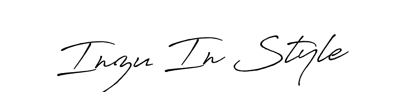 You should practise on your own different ways (Antro_Vectra_Bolder) to write your name (Inzu In Style) in signature. don't let someone else do it for you. Inzu In Style signature style 7 images and pictures png