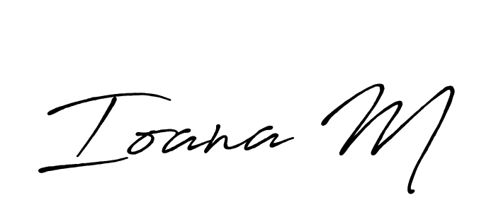 You can use this online signature creator to create a handwritten signature for the name Ioana M. This is the best online autograph maker. Ioana M signature style 7 images and pictures png